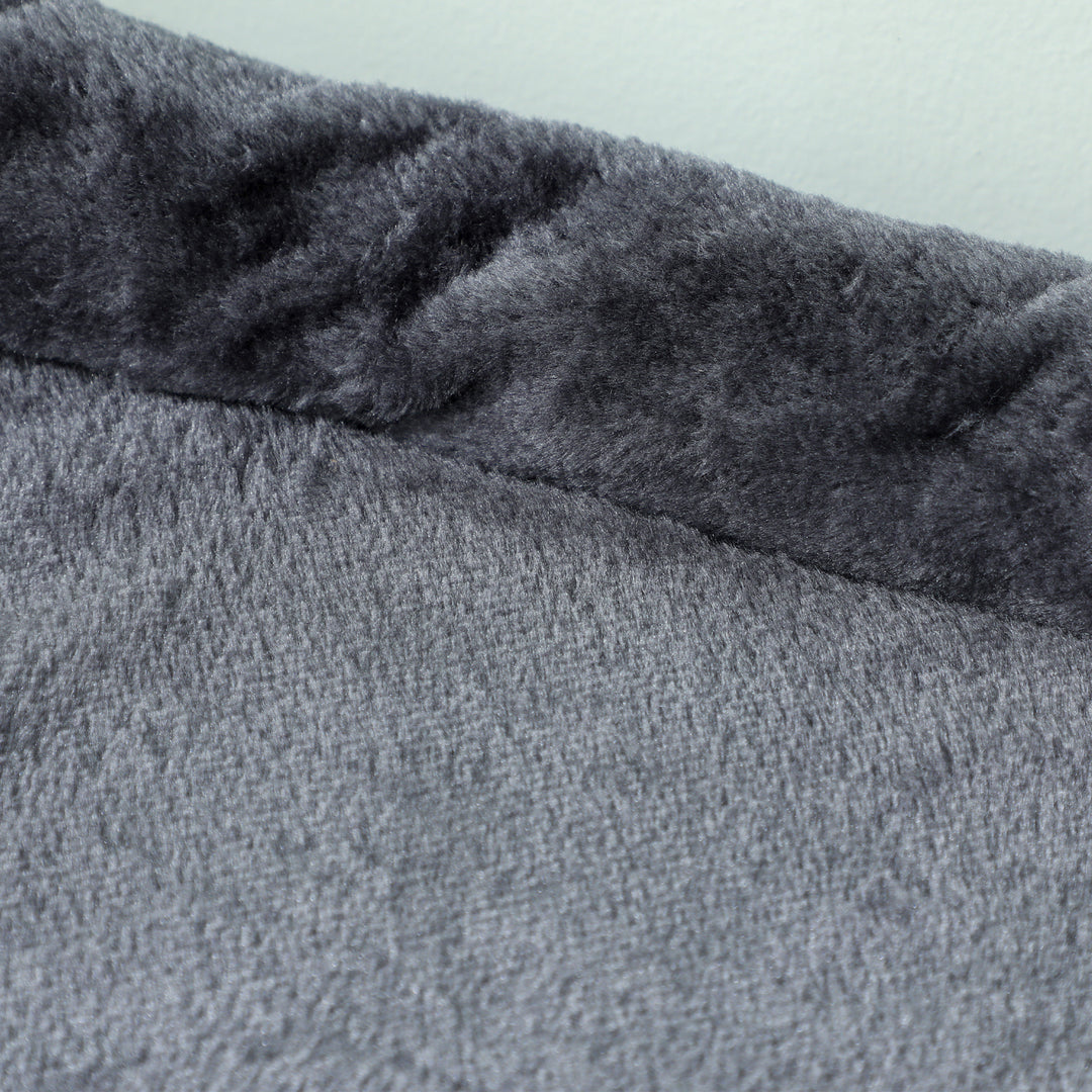 PawHut 66 cm Small Cat Tree for Large Cats, Cat Tower w/ Large Top Perch, 2 Condos, Sisal Scratching Post, Toy Ball, Dark Grey