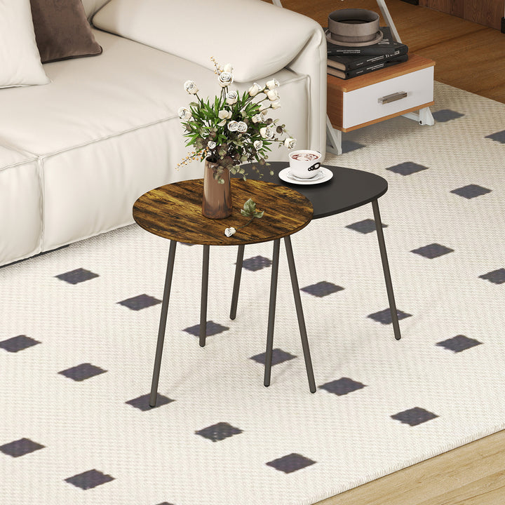 MCL Nesting Side Table Set of 2 - Rustic Brown