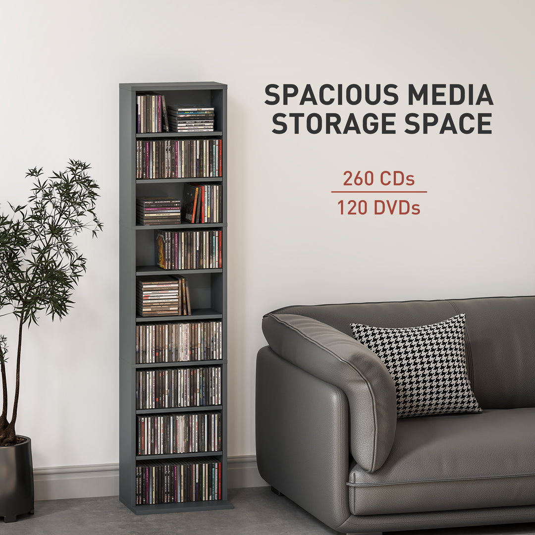 260 Narrow CD Storage Unit - Grey