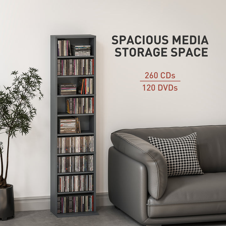 260 Narrow CD Storage Unit - Grey