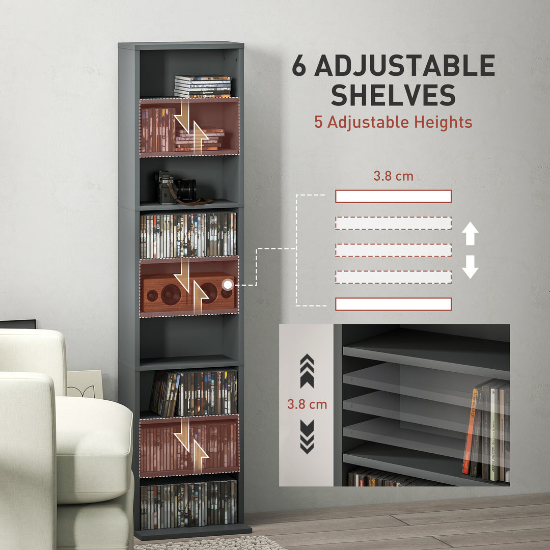 260 Narrow CD Storage Unit - Grey