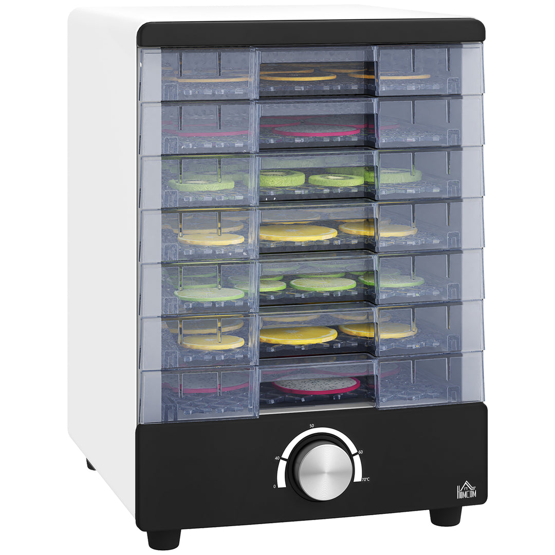 Seven Tray, 40-70°C Food Dehydrator - White