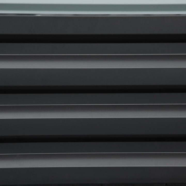 MCL Raised Beds for Garden, Galvanized Outdoor Planters, for Herbs and Vegetables, Use for Patio, Backyard, Balcony, Grey