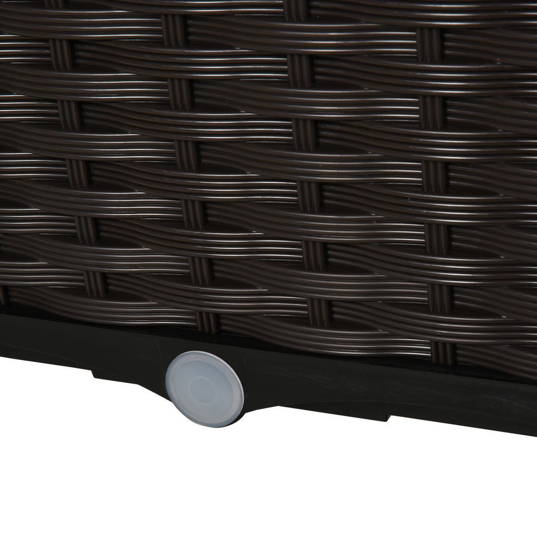 MCL 26L Garden Raised Bed Elevated Patio Flower Plant Planter Box PP Vegetables Planting Container, Brown