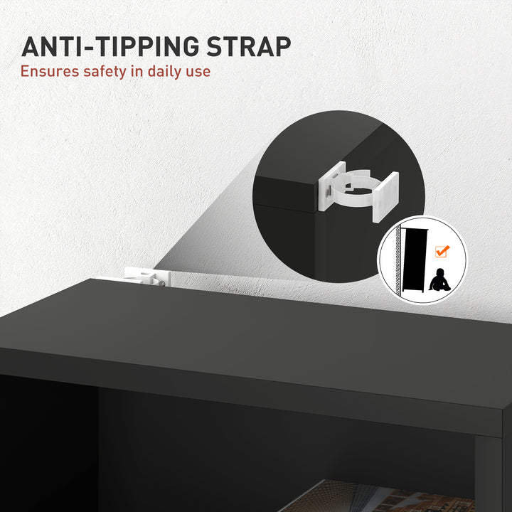 260 Narrow CD Storage Unit - Black