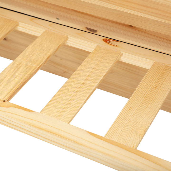 3 Tier Raised Beds for Garden, Wooden Planter Boxes with Clapboard and Hooks, 142L, 120 x 68 x 80cm