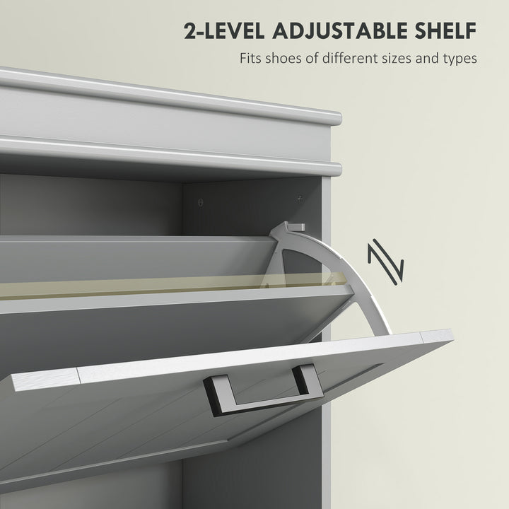MCL Three-Drawer Minimalistic Shoe Cabinet - Grey