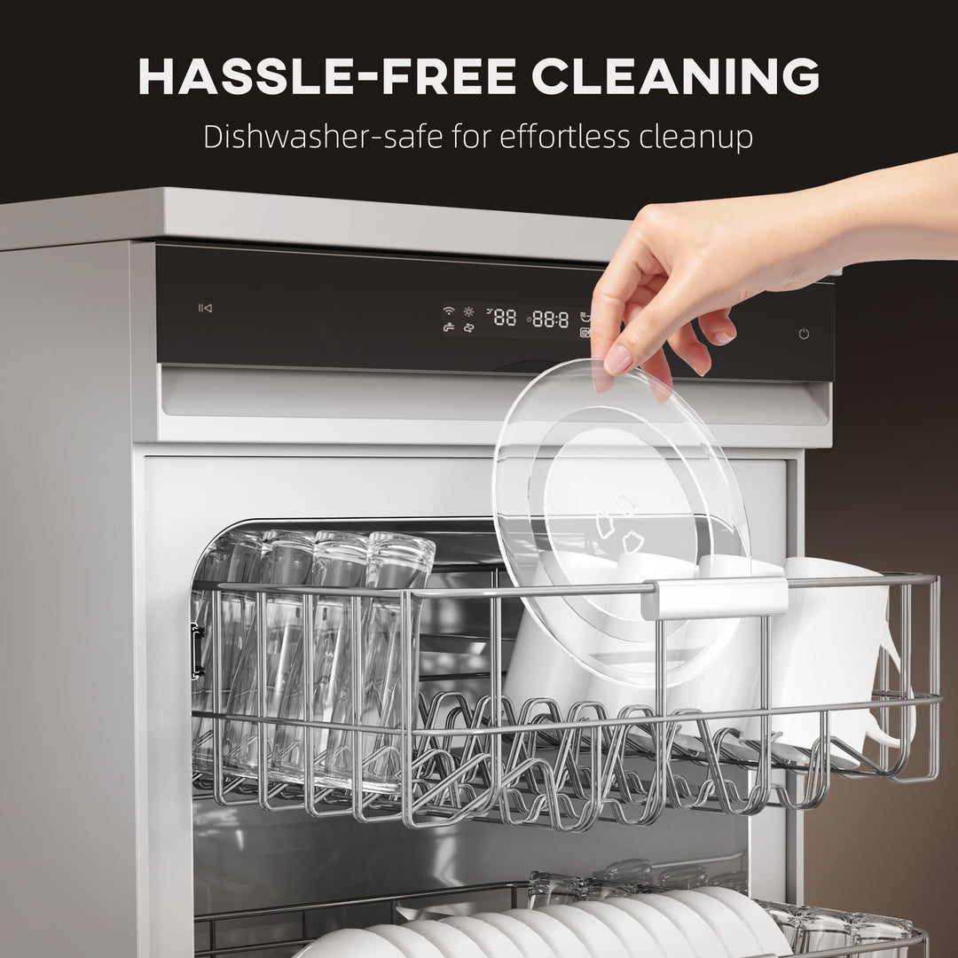 23L 800W Microwave Oven, Solo Manual Microwave with 5 Power Levels, Defrost, 35 Minutes Timer, Clock, Easy Clean, Small Black Microwave