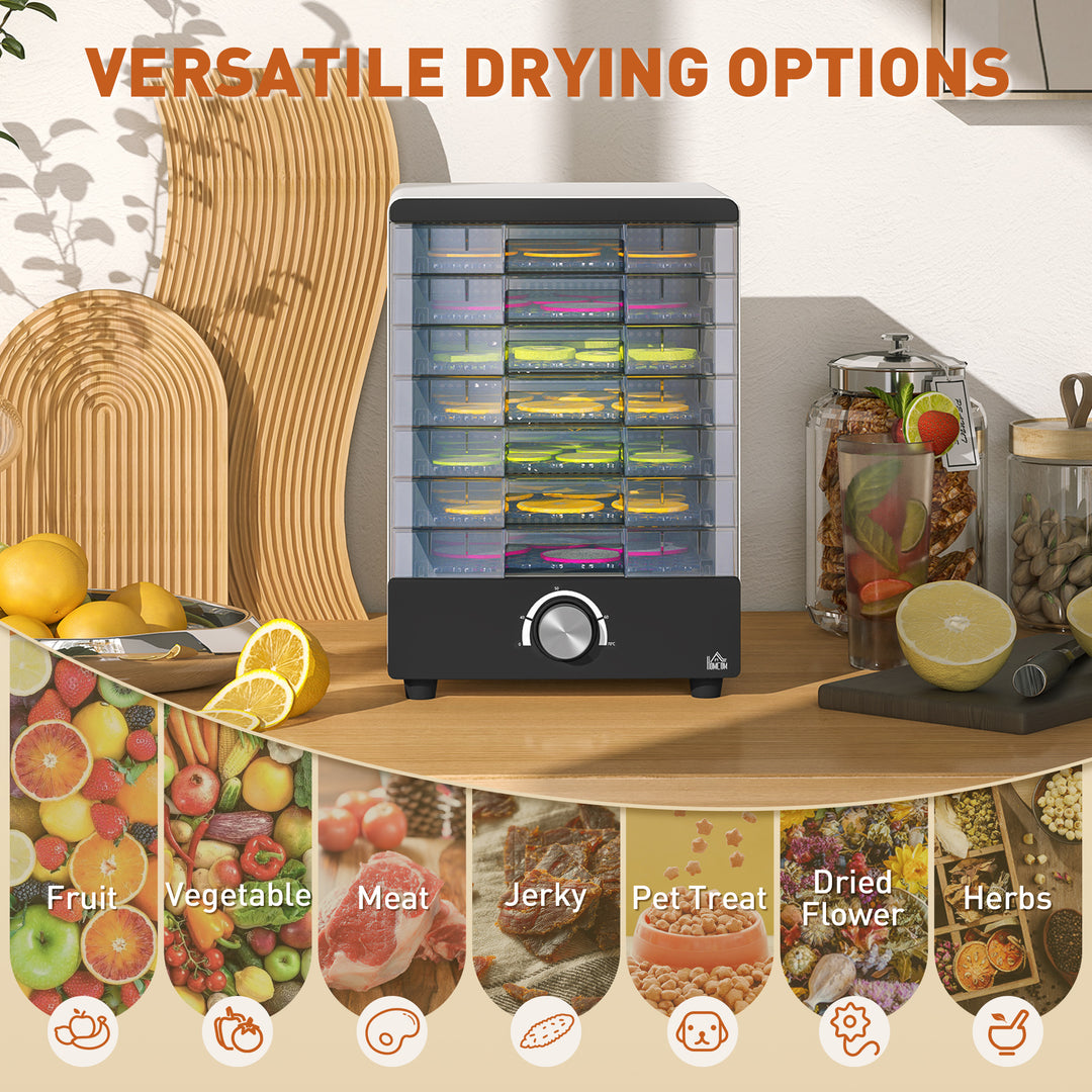 Seven Tray, 40-70°C Food Dehydrator - White