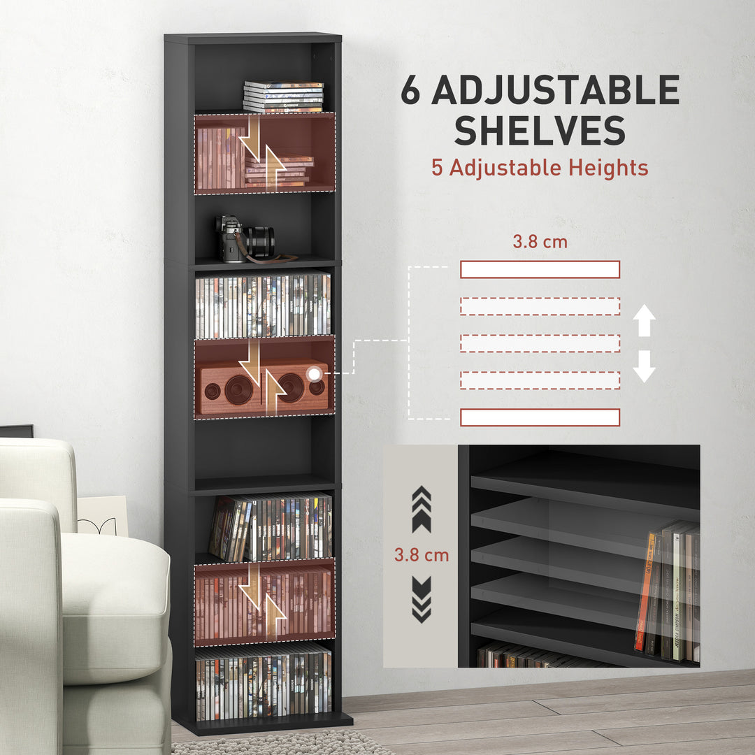 260 Narrow CD Storage Unit - Black