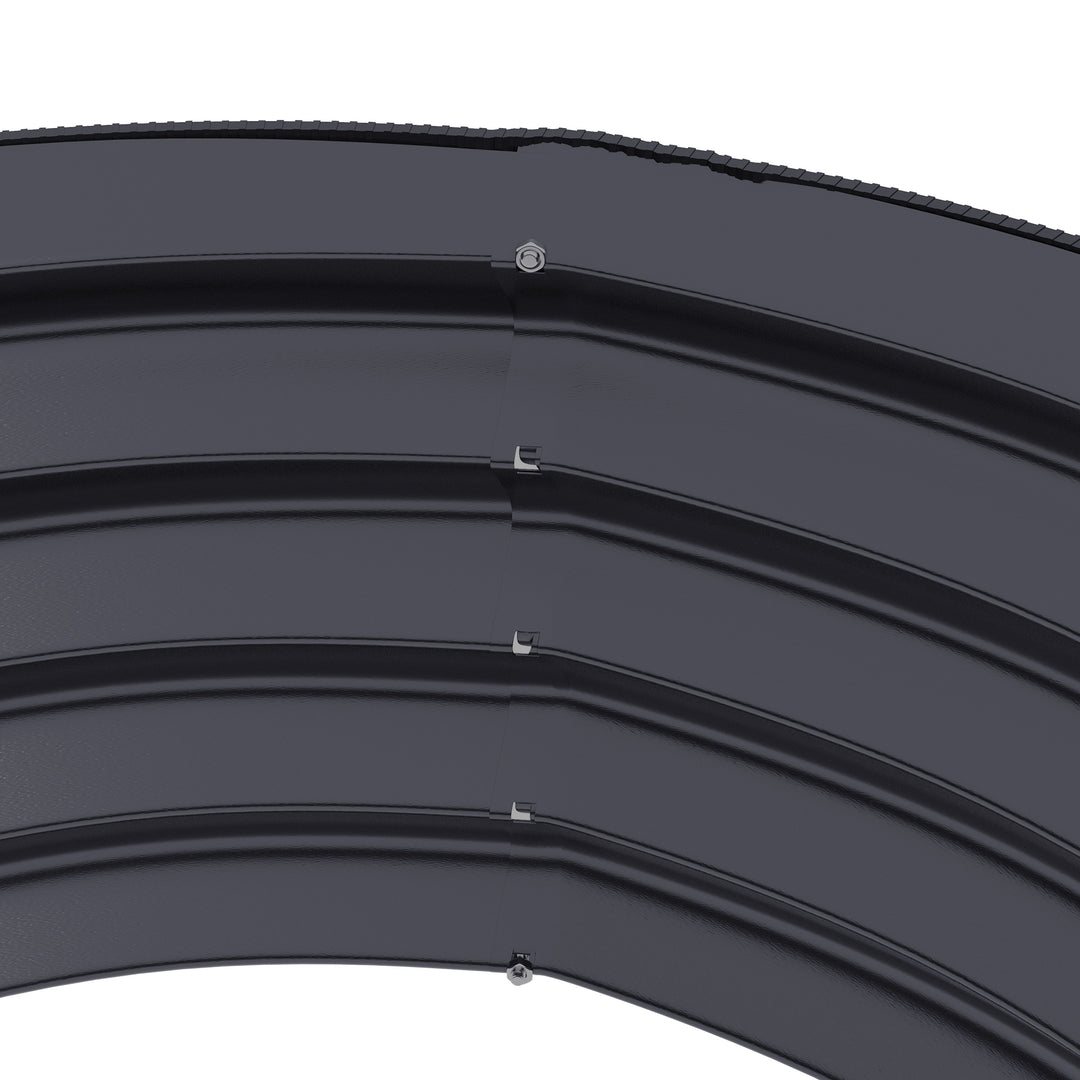 Set of 2 Raised Garden Bed, Metal Planter Box with Safety Edging, Easy-to-assemble Stock Tank, Dark Grey