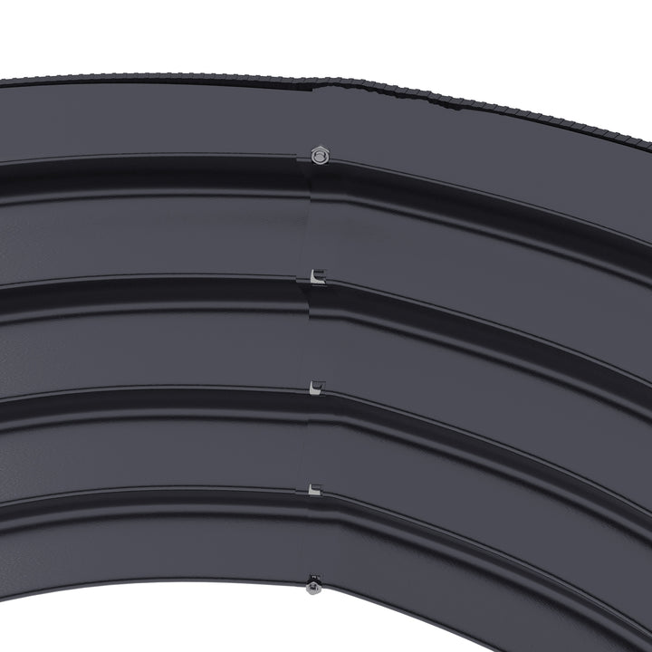 Set of 2 Raised Garden Bed, Metal Planter Box with Safety Edging, Easy-to-assemble Stock Tank, Dark Grey