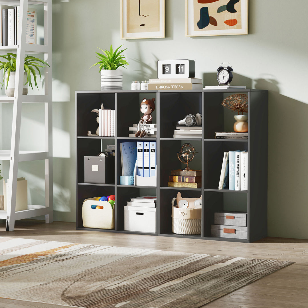 6-Cube Bookshelf - Black