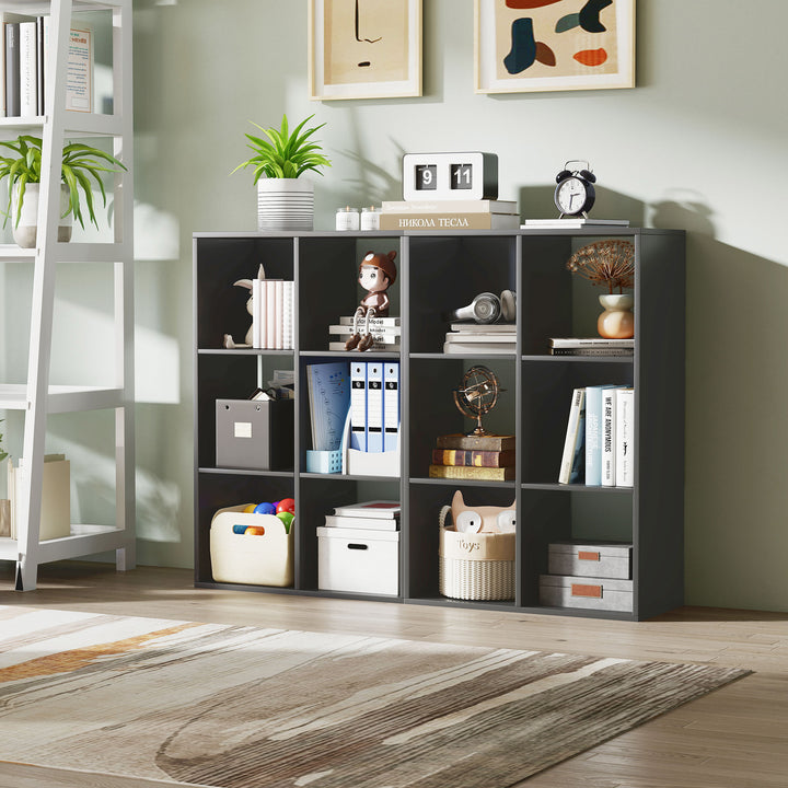 6-Cube Bookshelf - Black