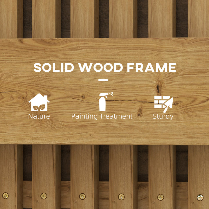 Set of 2 Wall-mounted Wooden Garden Planters with Trellis, Drainage Holes and Movable Planter Boxes, Wall Raised Garden Bed for Patio, Carbonised