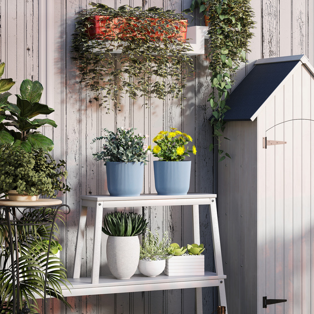 Set of Two Ф22cm Planters - Blue