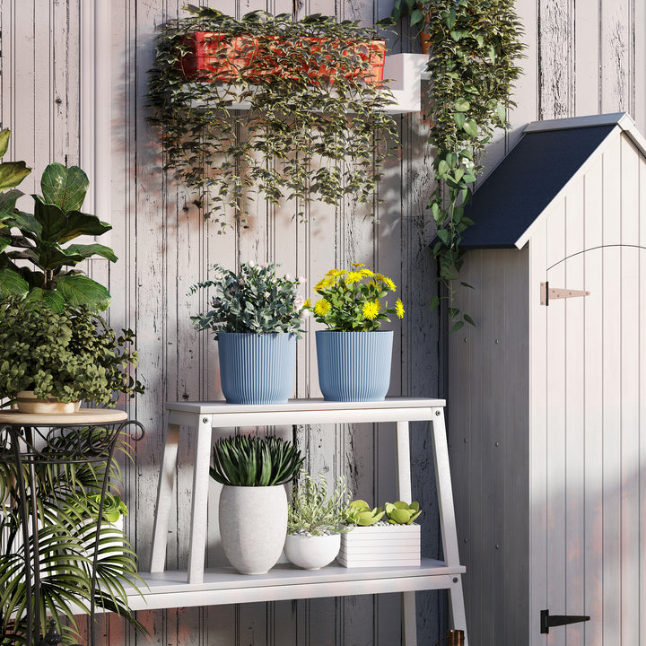 Set of Two Ф22cm Planters - Blue