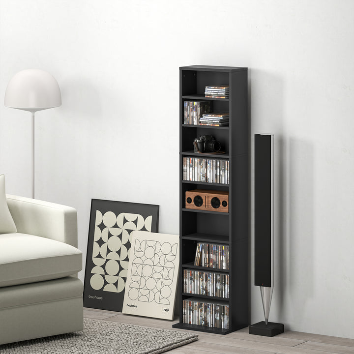 260 Narrow CD Storage Unit - Black