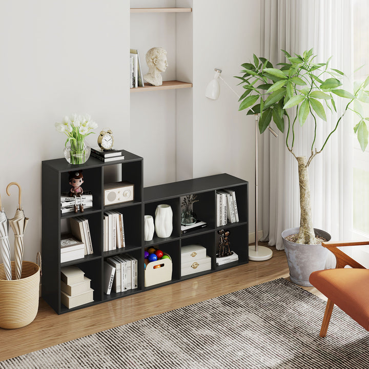6-Cube Bookshelf - Black