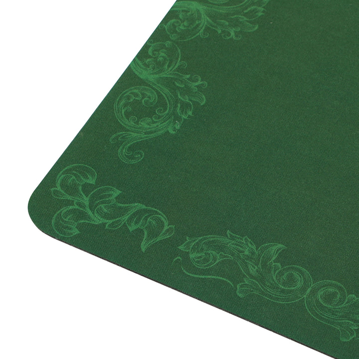 SPORTNOW Professional Poker Mat, Six-Player Water-resistant Poker Table with Felt Surface, Carry Bag, Green