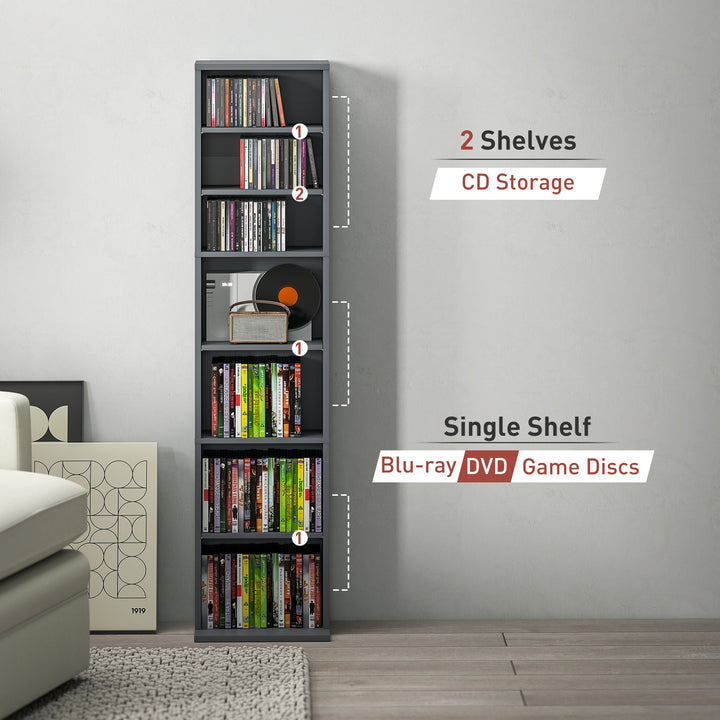 260 Narrow CD Storage Unit - Grey
