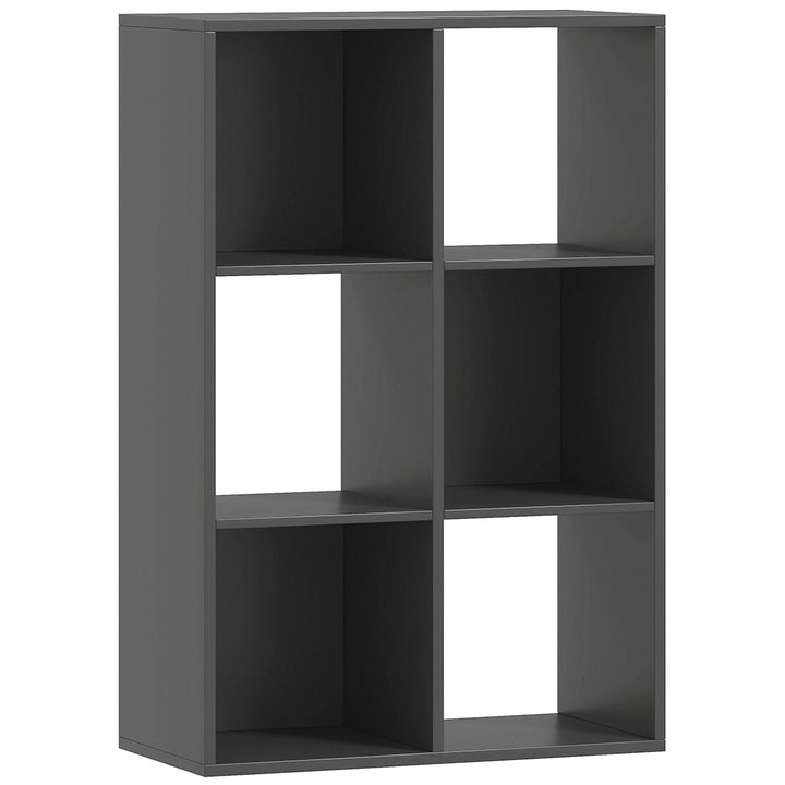6-Cube Bookshelf - Black