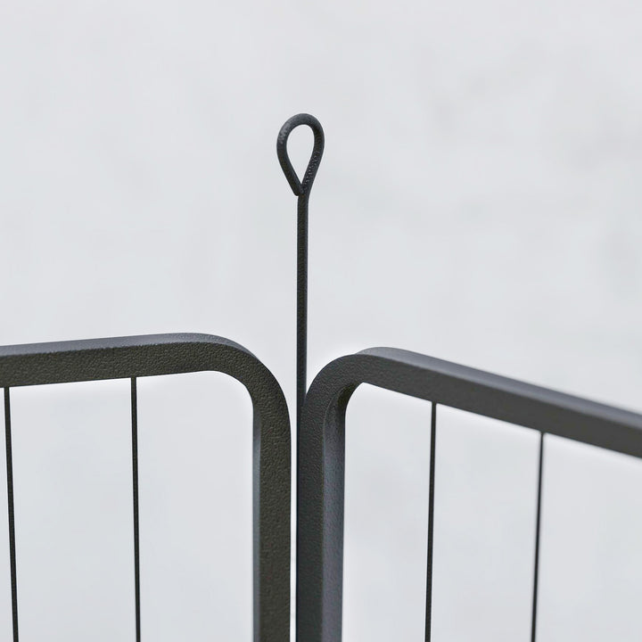 PawHut Two-Piece Dog Pen Expansion Pack for Large Dogs, 100cm Tall Animal Pen with Three Connecting Stakes