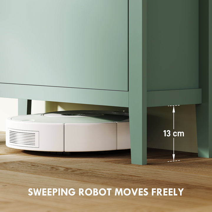 Modern Three-Drawer Shoe Cabinet - Green