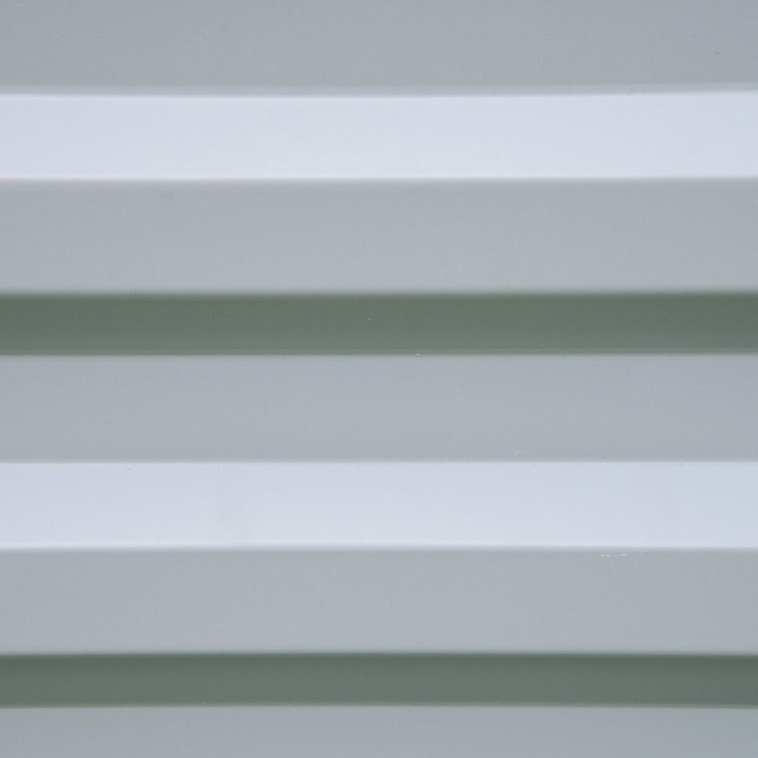 MCL Set of 2 291L Raised Garden Bed, Elevated Galvanised Planter Box for Flowers, Herbs, 100x100x30cm, Grey