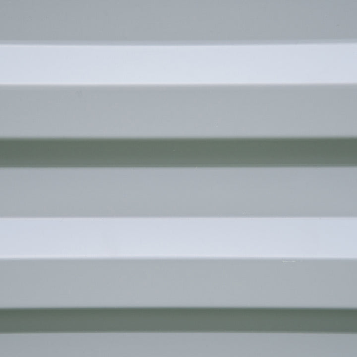 MCL Set of 2 291L Raised Garden Bed, Elevated Galvanised Planter Box for Flowers, Herbs, 100x100x30cm, Grey