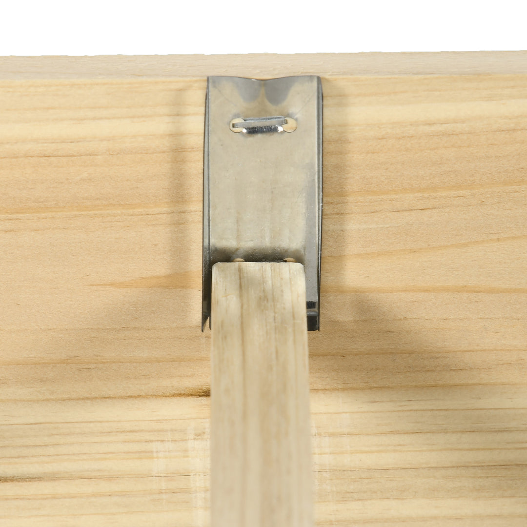 Raised Bed with Greenhouse, Wooden Garden Planter Box with PVC Cover, Roll Up Windows, Dual Use for Vegetables, Plants, Flowers, 115 x 80 x 54 cm, Natural Wood Effect