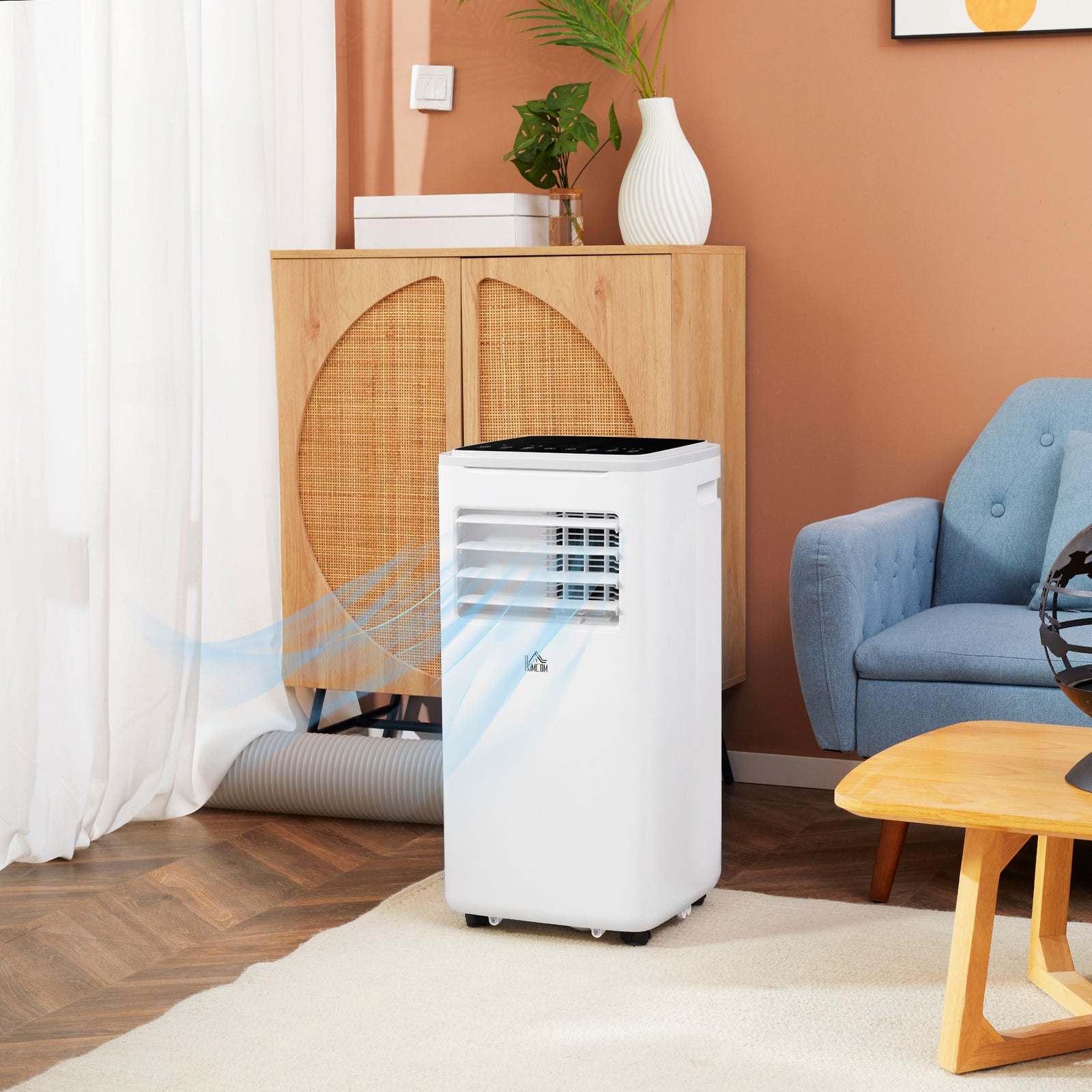 9000 BTU Portable Air Conditioner, Smart Home WiFi Compatible, 4 in 1 Air Conditioning Unit, Dehumidifier, Fan with Remote, 24H Timer, Window Venting Kit, 20m², R290, A Energy Efficiency