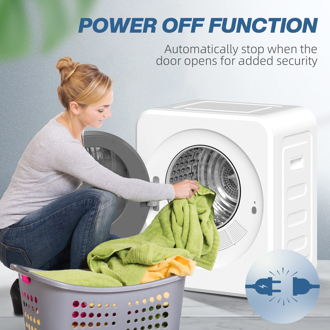 Vented Tumble Dryer, 4 kg Front Tumble Dryer with Stainless Steel Tub,