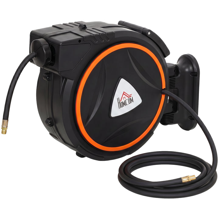Auto Rewind Hose Reel, Retractable Air Hose Reel 15 m + 1.5 m, 150 Bar
