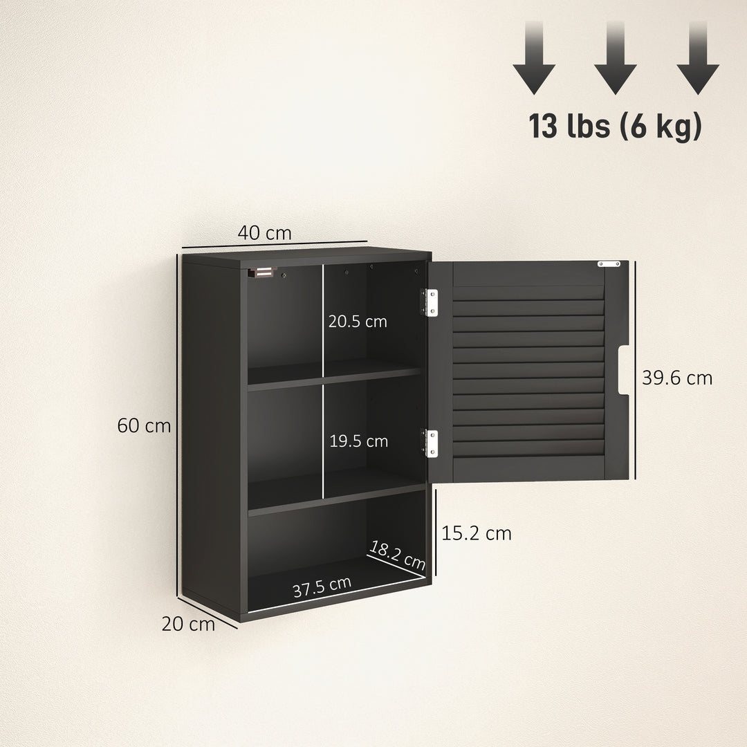 Bathroom Cabinet, Wall Mounted Storage Cabinet with Adjustable Shelves