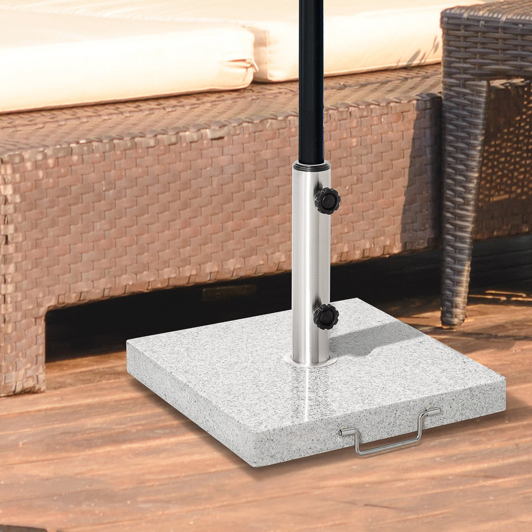 MCL 25kg Garden Umbrella Base Durable Parasol Holder Patio Furniture Outdoor Sunshade Marble Stand