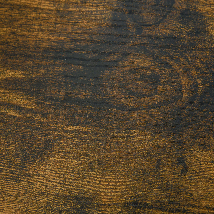 MCL Industrial Side Table with Drawer, Sofa Table, Bedside Cabinet with Storage Shelf, Slim Nightstand for Living Room, Bedroom, Rustic Brown