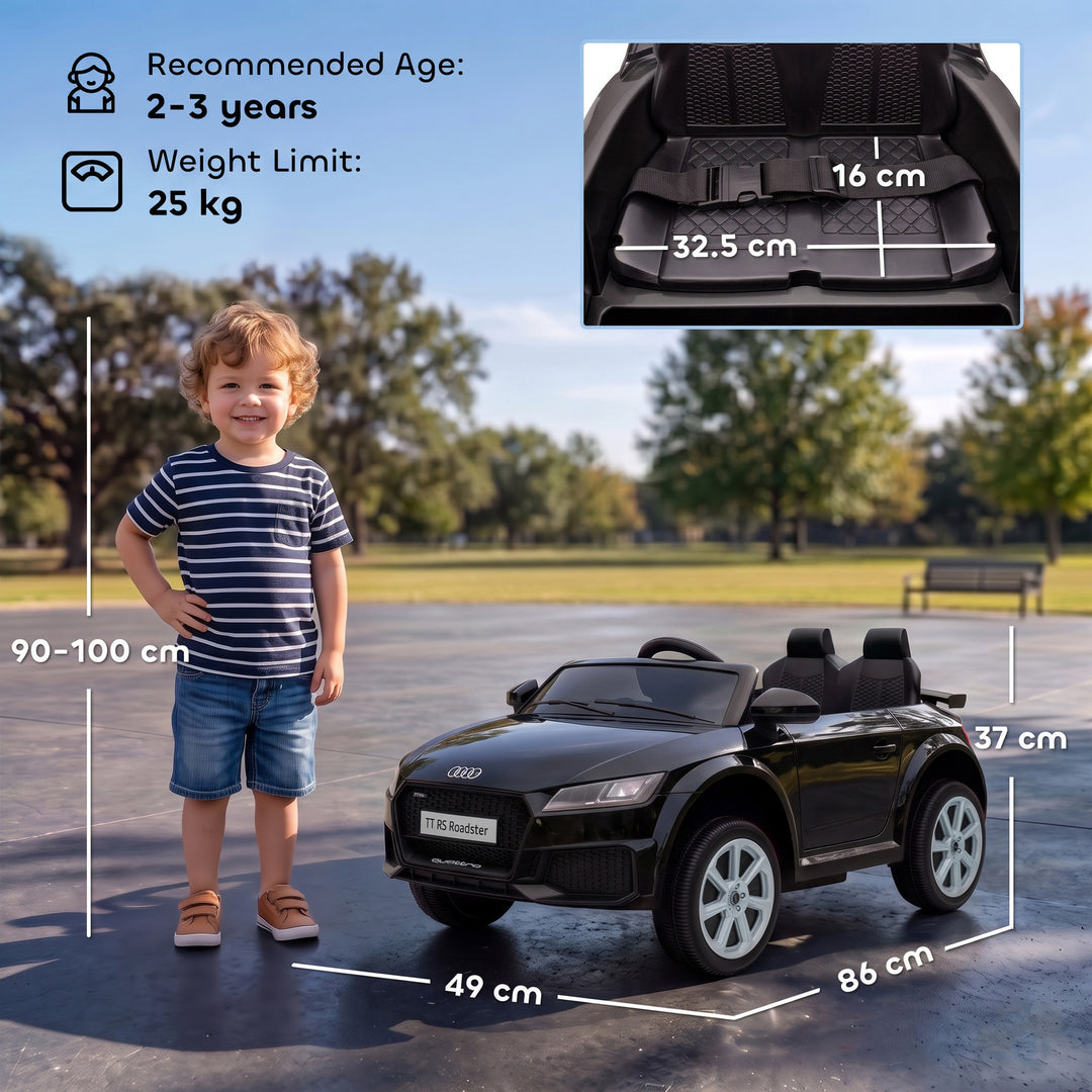12V Audi TT RS Licensed Electric Car, Electric Ride On Toy with - view 3