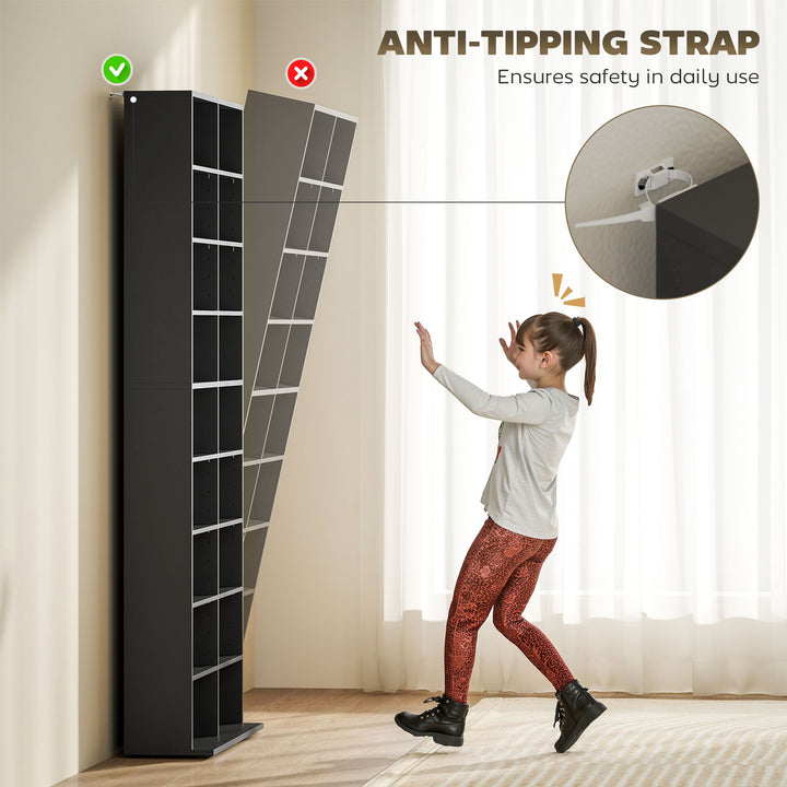 640 CD Storage Tower - Black