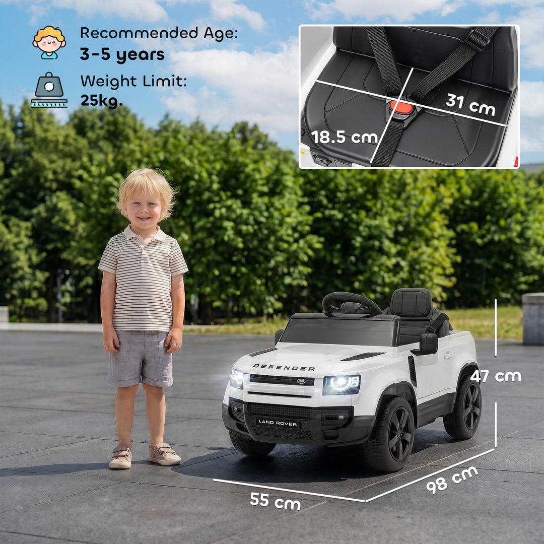 Land Rover Licensed 12V Kids Ride on Car with Remote, Suspension, Slow