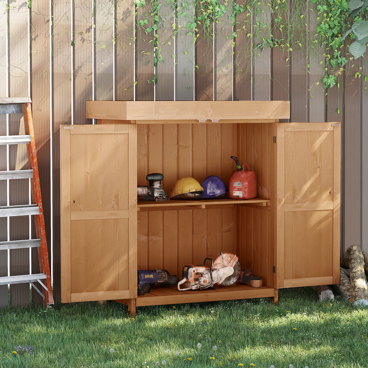 Outsunny Outdoor Garden Storage Shed, Cedarwood