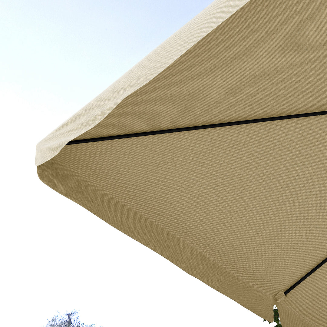 3m Cantilever Parasol, with Four-Position Canopy - Khaki