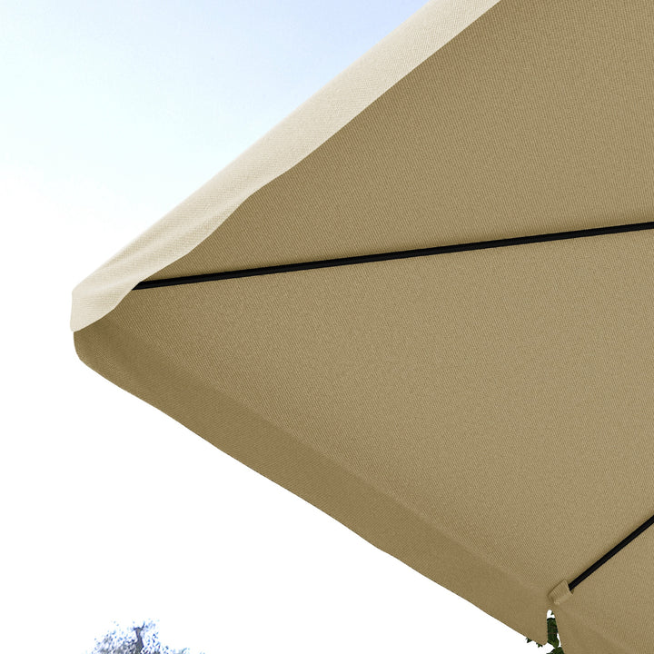 3m Cantilever Parasol, with Four-Position Canopy - Khaki
