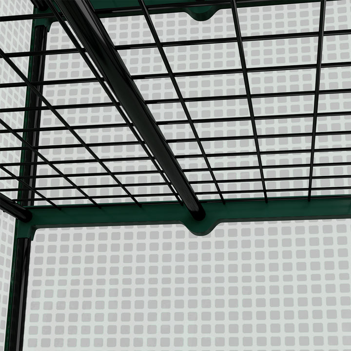 Four-Tier Mini Greenhouse, with Reinforced Plastic Cover