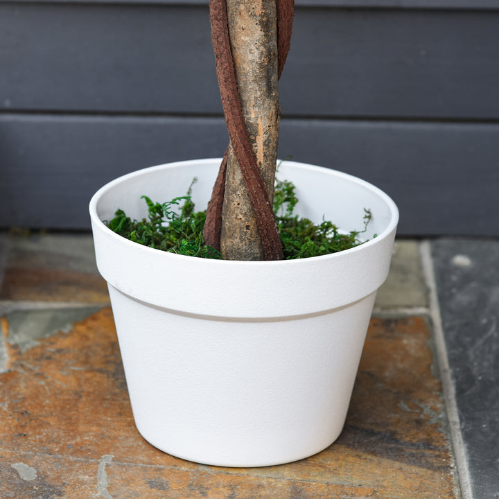 MCL Artificial Plants Pink Rose Floral in Pot, Fake Plants for Home Indoor Decor, 90cm