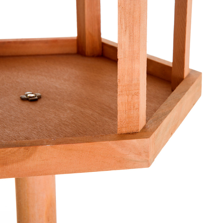 Wooden Bird Table for the garden Feeding Station, 153Hcm
