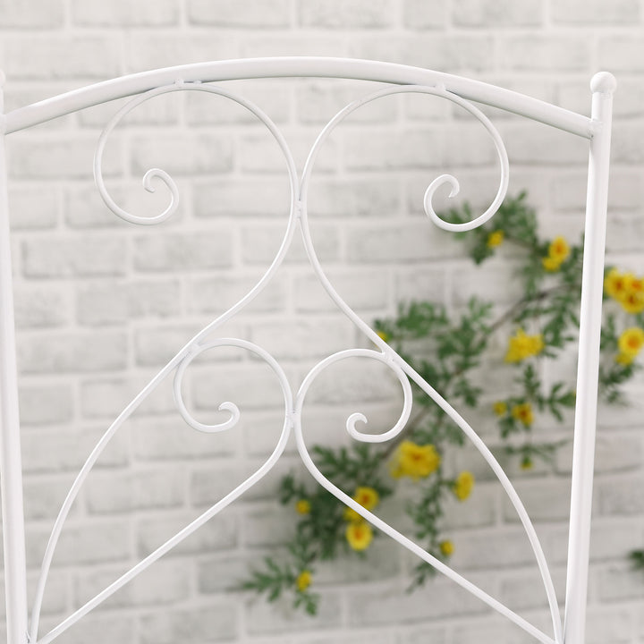 Three-Piece Metal Bistro Set - White