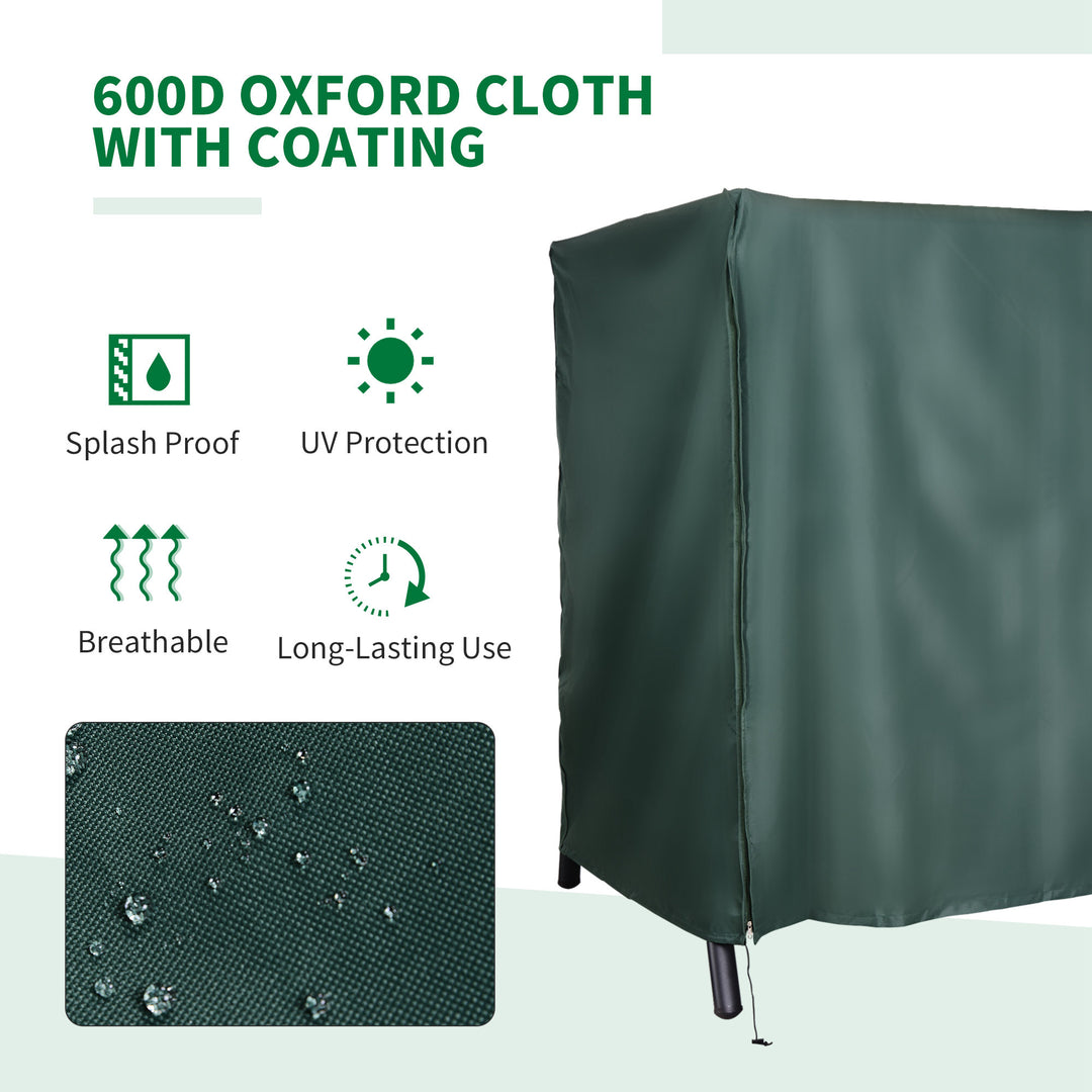 152 x 177cm Three-Seater Swing Chair Protective Cover Green