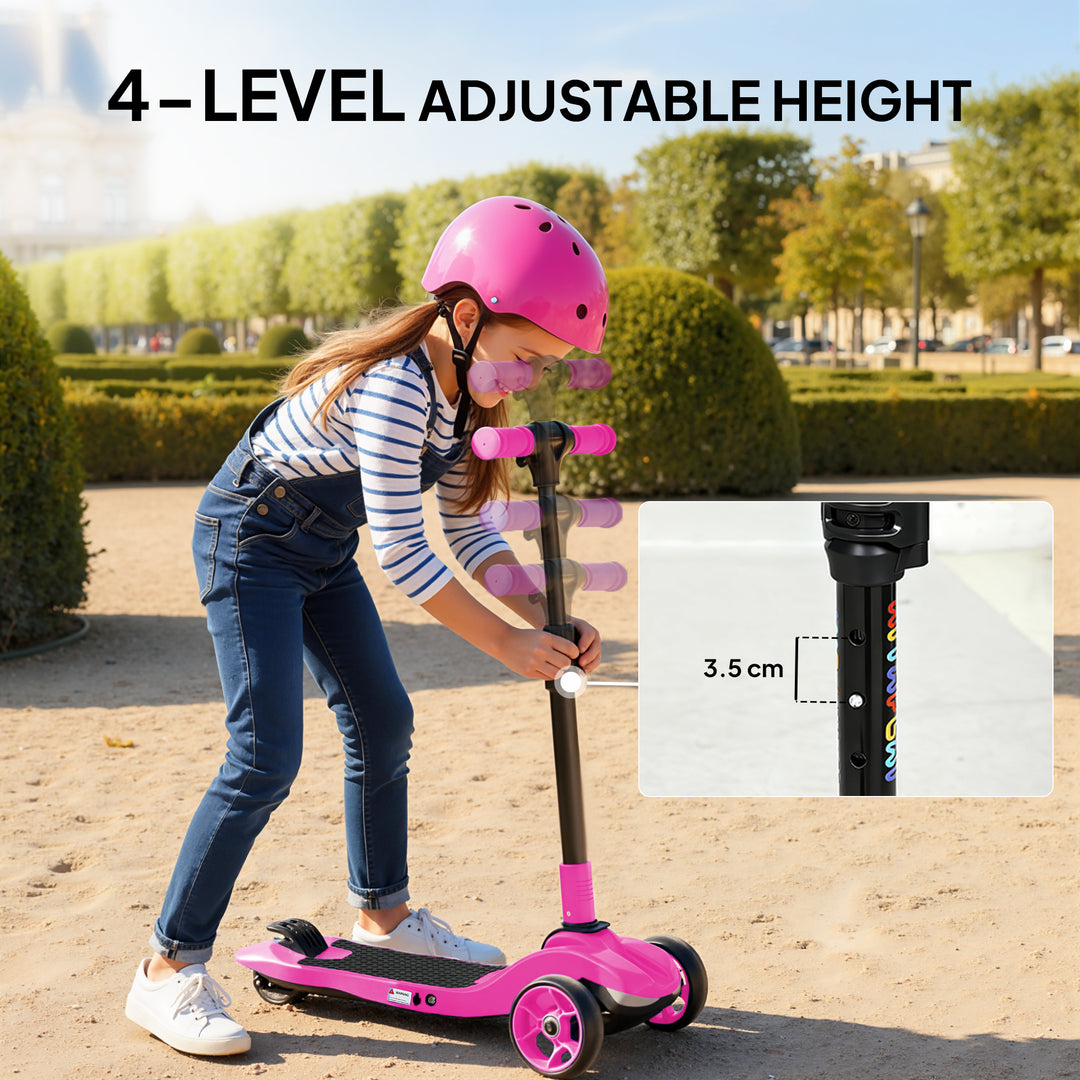 Three-Wheel Foldable Electric Scooter for Kids Aged 6-10 Years