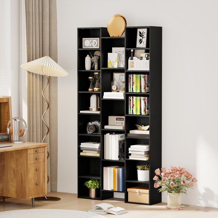 MCL 21-Compartment Bookshelf - Black